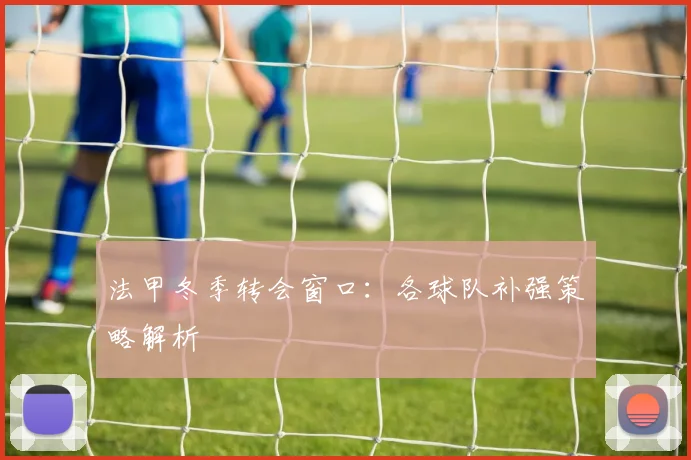 法甲冬季转会窗口：各球队补强策略解析